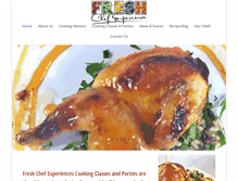 Tablet Screenshot of freshchefexperience.com